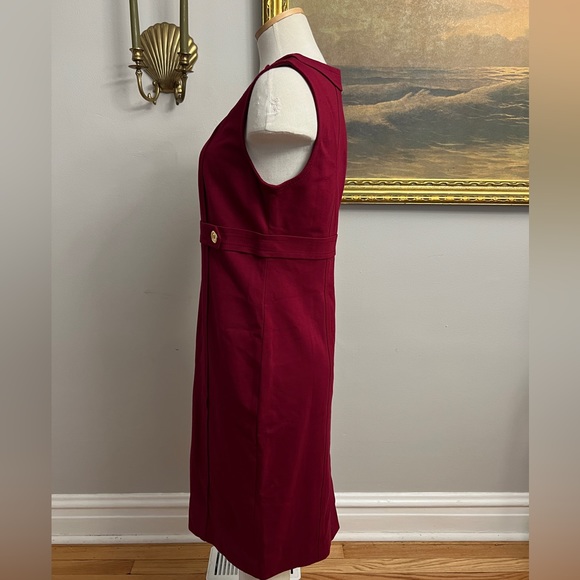 Talbots Dress Sleeveless, Zip Up Back, Stretch, Comfort - Picture 2 of 5